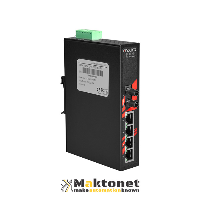 LNX-0501-ST-S3-Industrial Unmanaged Ethernet Switch