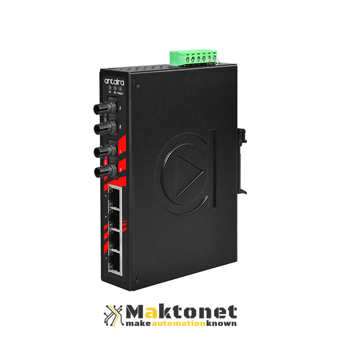 LNX-0602-ST-M-Industrial Unmanaged Ethernet Switch