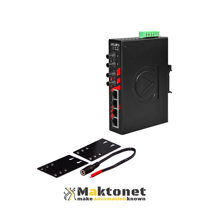 LNX-0602-ST-M-Industrial Unmanaged Ethernet Switch