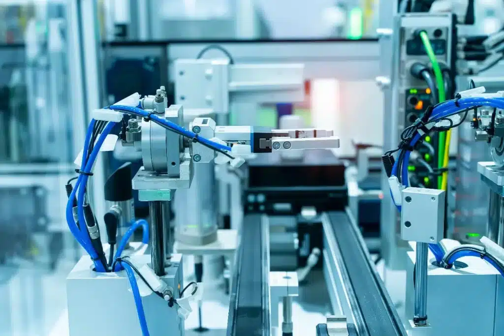 Industrial robots connected through reliable ethernet network